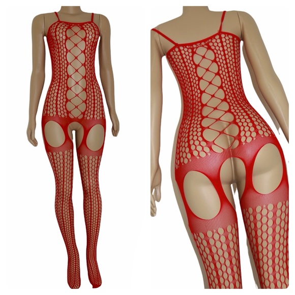 Red Bodystocking (Lingerie) - Picture 1 of 3